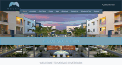 Desktop Screenshot of mosaicatriverpark.com